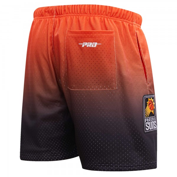 Шорты Devin Booker Phoenix Suns Post Ombre Name & Number - Black/Orange