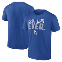 Los Angeles Dodgers Royal Best Dad Ever T-Shirt