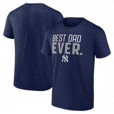 New York Yankees Navy Best Dad Ever T-Shirt