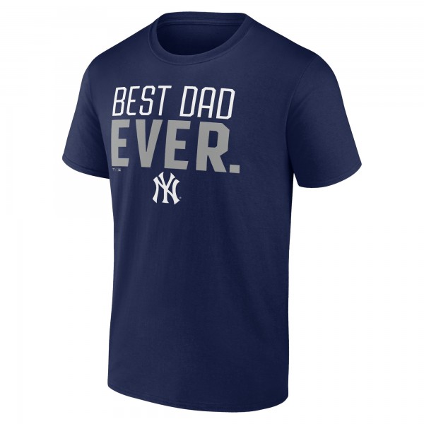 New York Yankees Navy Best Dad Ever T-Shirt