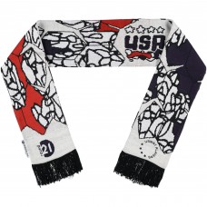 USWNT round21 Our Time Double-Sided Soccer Scarf - Gray