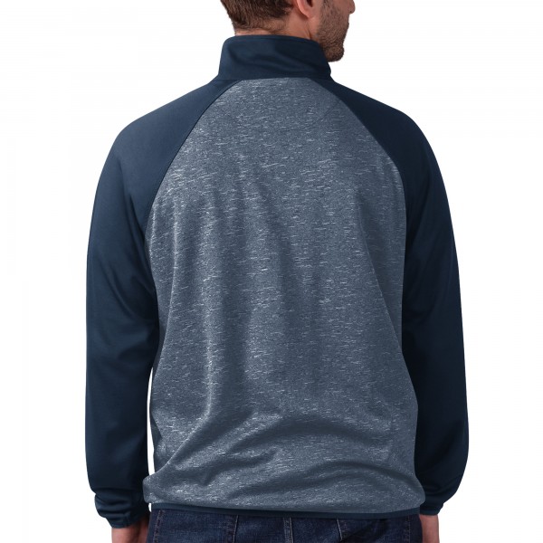 Куртка на молнии New York Yankees G-III Sports by Carl Banks Runners Track Raglan - Gray/Navy