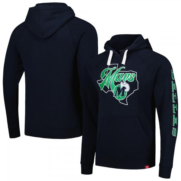 Толстовка Dallas Mavericks Sportiqe Unisex Olsen Raglan Tri-Blend - Navy