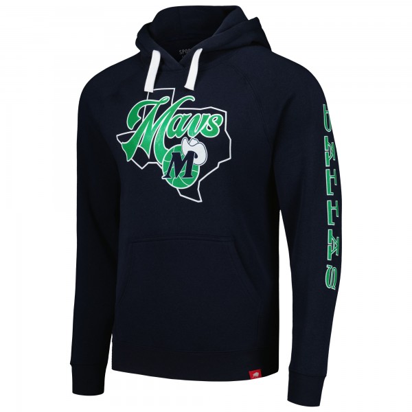 Толстовка Dallas Mavericks Sportiqe Unisex Olsen Raglan Tri-Blend - Navy