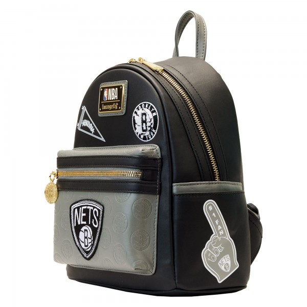 Маленький рюкзак Brooklyn Nets Loungefly Patches
