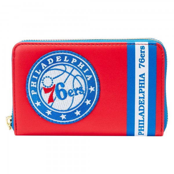 Кошелек на круговой молнии Philadelphia 76ers Loungefly Patches