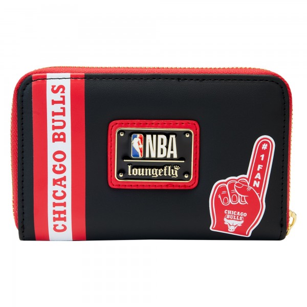 Кошелек на круговой молнии Chicago Bulls Loungefly Patches