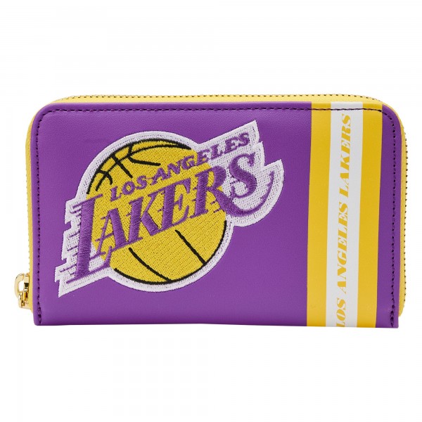 Кошелек на круговой молнии Los Angeles Lakers Loungefly Patches