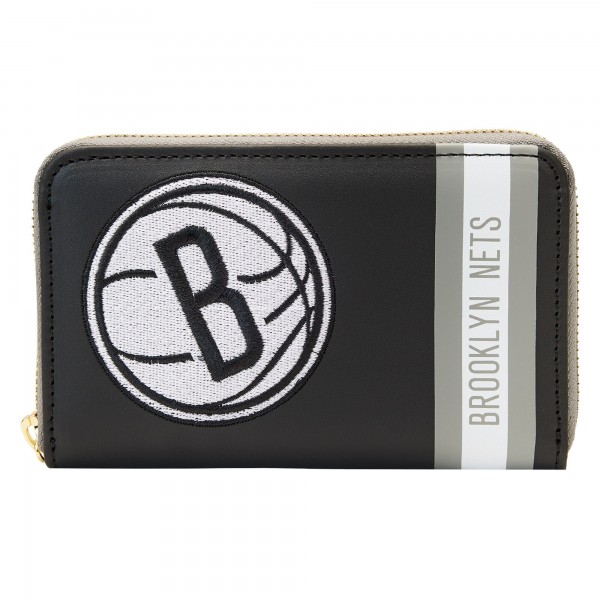 Кошелек на круговой молнии Brooklyn Nets Loungefly Patches