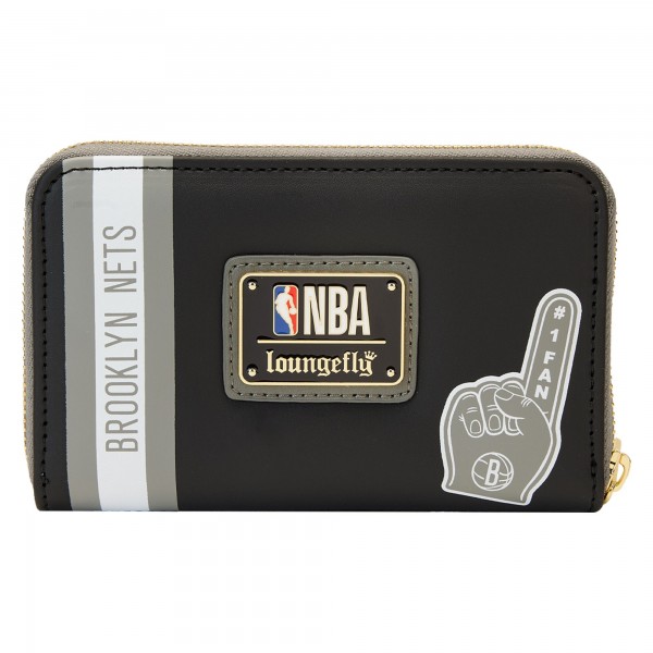 Кошелек на круговой молнии Brooklyn Nets Loungefly Patches