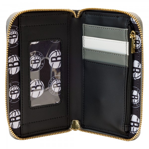 Кошелек на круговой молнии Brooklyn Nets Loungefly Patches