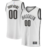 Именная игровая джерси Youth Brooklyn Nets White Fast Break Replica - Association Edition