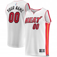 Именная игровая джерси Youth Miami Heat White Fast Break Replica - Association Edition