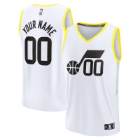 Игровая форма  Utah Jazz Youth Fast Break Replica Custom - Association Edition - White