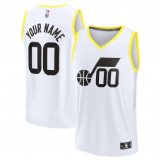 Игровая форма  Utah Jazz Youth Fast Break Replica Custom - Association Edition - White
