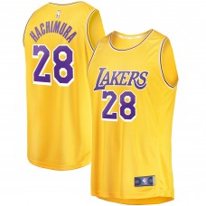 Rui Hachimura Los Angeles Lakers Fast Break Player Jersey - Icon Edition - Gold