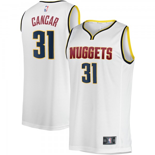 Джерси Denver Nuggets Vlatko Cancar Fanatics White Fast Break Player - Association Edition