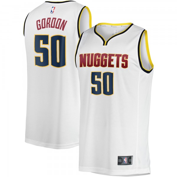 Джерси Denver Nuggets Aaron Gordon Fanatics White Fast Break Player - Association Edition