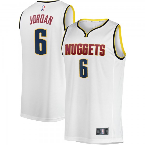 Джерси Denver Nuggets DeAndre Jordan Fanatics White Fast Break Player - Association Edition