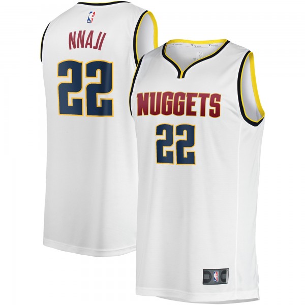 Джерси Denver Nuggets Zeke Nnaji Fanatics White Fast Break Player - Association Edition