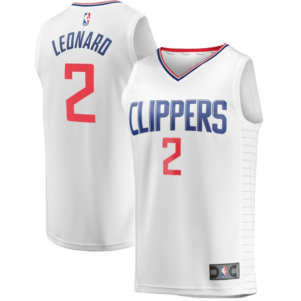 Игровая форма  Kawhi Leonard LA Clippers Fast Break Player - Association Edition - White