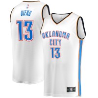 Джерси Oklahoma City Thunder Ousmane Dieng Fanatics White Fast Break Player - Association Edition