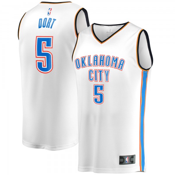 Джерси Oklahoma City Thunder Luguentz Dort Fanatics White Fast Break Player - Association Edition