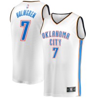 Игровая джерси Oklahoma City Thunder Chet Holmgren Fanatics White Fast Break Player - Association Edition