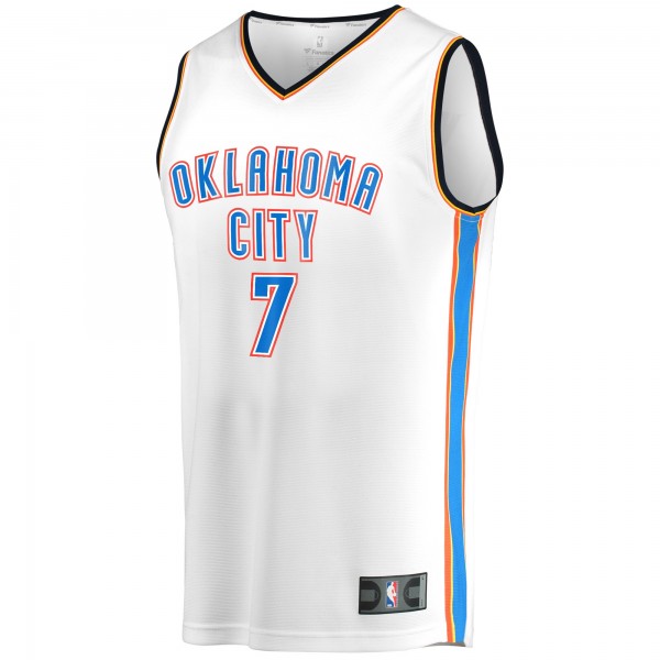 Игровая джерси Oklahoma City Thunder Chet Holmgren Fanatics White Fast Break Player - Association Edition