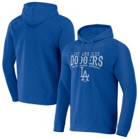Los Angeles Dodgers Darius Rucker Collection by Fanatics Royal Waffle-Knit Raglan Pullover Hoodie