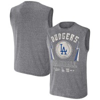 Los Angeles Dodgers Darius Rucker Collection by Fanatics Charcoal Relaxed-Fit Muscle Tank Top
