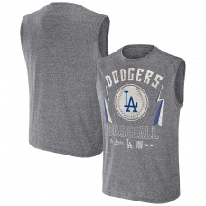 Los Angeles Dodgers Darius Rucker Collection by Fanatics Charcoal Relaxed-Fit Muscle Tank Top