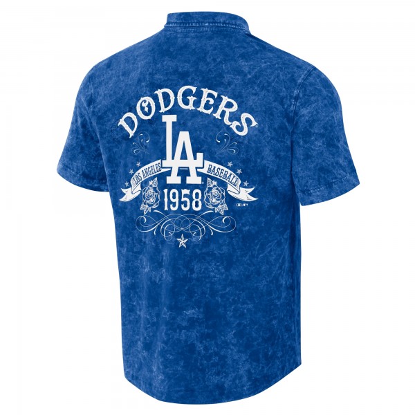Los Angeles Dodgers Darius Rucker Collection by Fanatics Royal Denim Team Color Button-Up Shirt