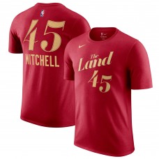 Футболка Donovan Mitchell Cleveland Cavaliers Nike 2023/24 City Edition - Wine