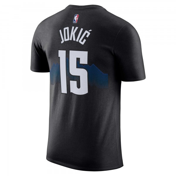 Именная футболка Nikola Jokic Denver Nuggets Nike 2023/24 City Edition - Black