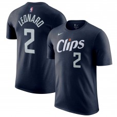 Футболка Kawhi Leonard LA Clippers Nike 2023/24 City Edition - Navy