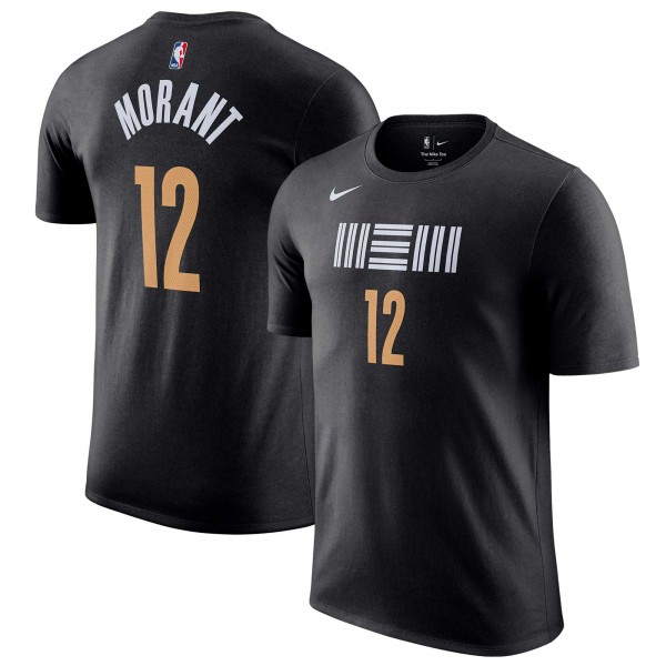 Именная футболка Ja Morant Memphis Grizzlies Nike 2023/24 City Edition - Black