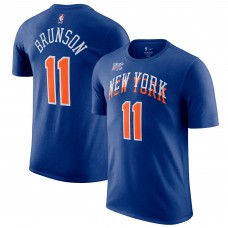 Именная футболка Jalen Brunson New York Knicks Nike 2023/24 City Edition - Blue