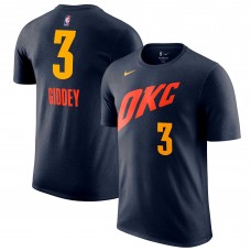 Футболка Josh Giddey Oklahoma City Thunder Nike 2023/24 City Edition - Navy