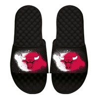 Шлепки Chicago Bulls ISlide Black Spray Paint