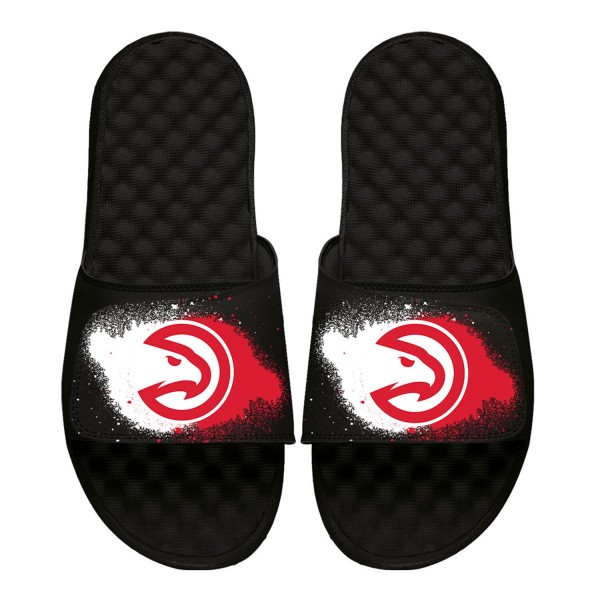 Шлепки Atlanta Hawks ISlide Spray Paint - Black
