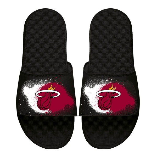Шлепки Miami Heat ISlide Spray Paint - Black