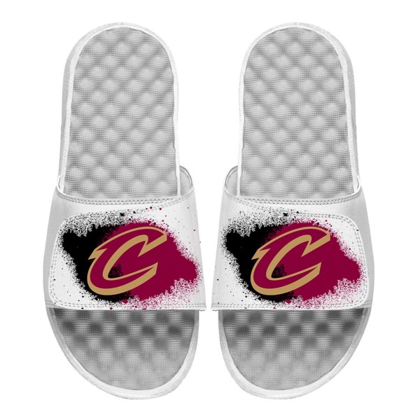 Шлепки Cleveland Cavaliers ISlide Spray Paint - White
