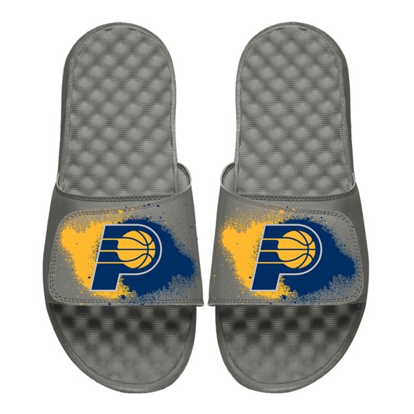 Шлепки Indiana Pacers ISlide Spray Paint - Gray