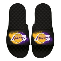 Шлепки Los Angeles Lakers ISlide Youth Spray Paint - Black