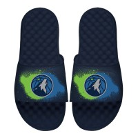 Шлепки Minnesota Timberwolves ISlide Youth Spray Paint - Black