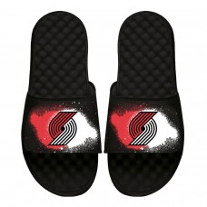 Шлепки Portland Trail Blazers ISlide Youth Spray Paint - Black