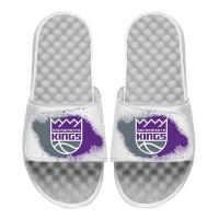 Шлепки Sacramento Kings ISlide Youth Spray Paint - White