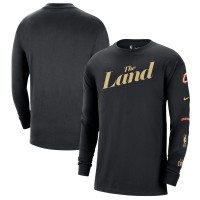 Футболка с длинным рукавом Cleveland Cavaliers Nike 2023/24 City Edition Max90 Expressive - Black