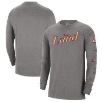 Футболка с длинным рукавом Cleveland Cavaliers Nike 2023/24 City Edition Max90 Expressive - Charcoal